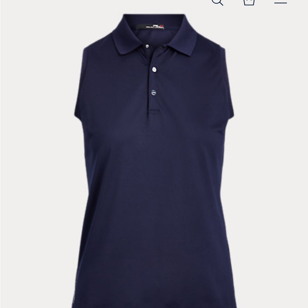 RLX Golf Sleeveless Piqué Polo Shirt Size M - Picture 4 of 7